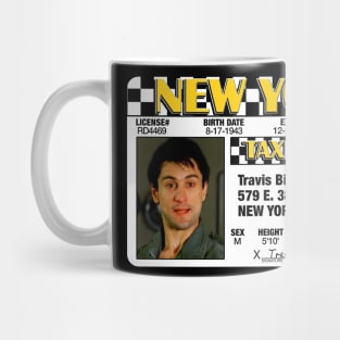 Travis Bickle Taxi License Mug